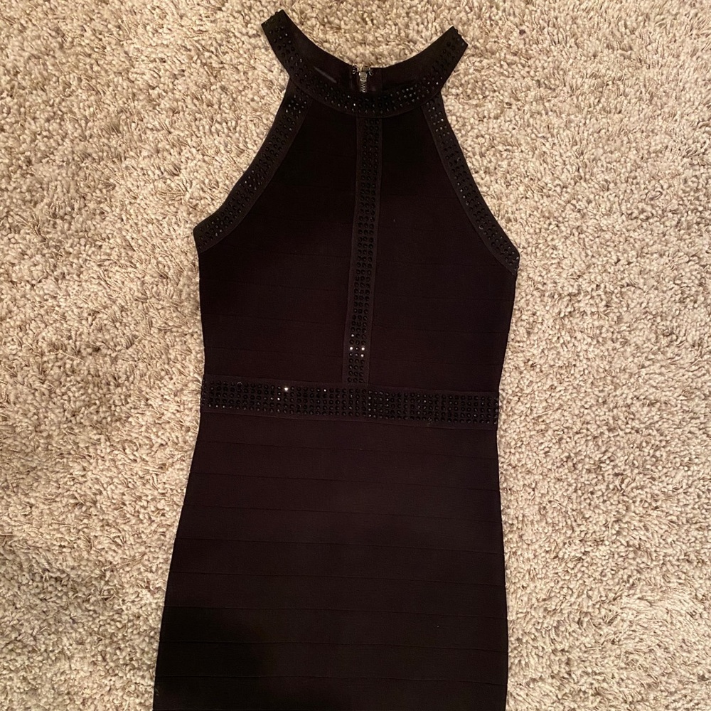 BeBe black bandage dress